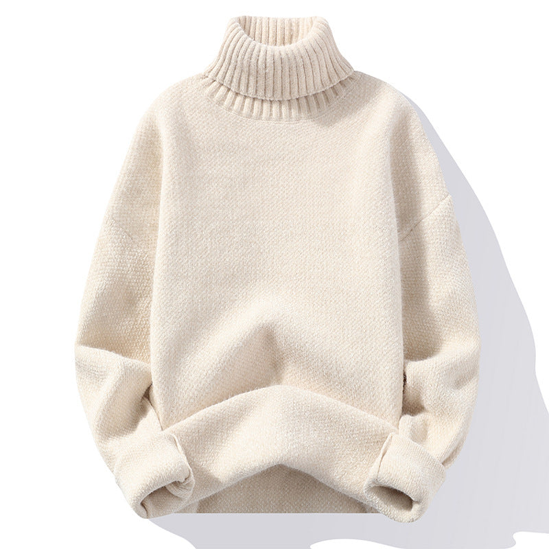 Sweater Soft Sweater Men's Slim-fit Thickened Pullover Bottoming Shirt Pi-Mart