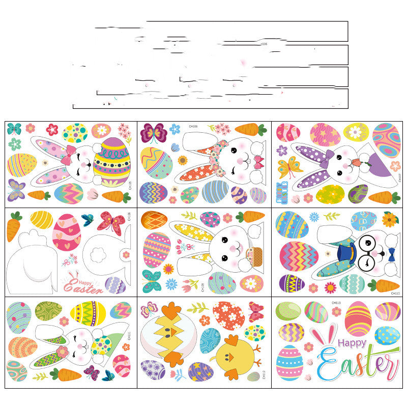 Easter Egg Decorative Wall Sticker Showcase Pi-Mart