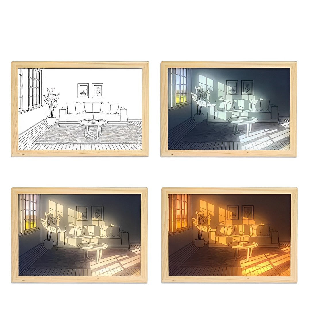 Wooden Atmospheric Wall Lamp - SJB-DIAMOND ELITES