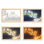 Wooden Atmospheric Wall Lamp - SJB-DIAMOND ELITES