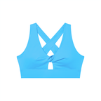 Loki & Ivy Women's Twist Front V-Neck Sports Bra