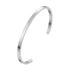 Unisex Stainless Steel Bangle Bracelet Pi-Mart