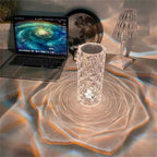 Table Crystal Rose Bedroom Lamp Pi-Mart