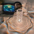 Table Crystal Rose Bedroom Lamp Pi-Mart