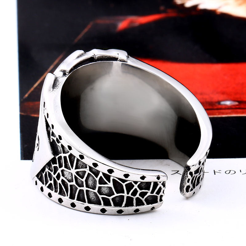 Biker Gothic Rock Men's Ring Pi-Mart