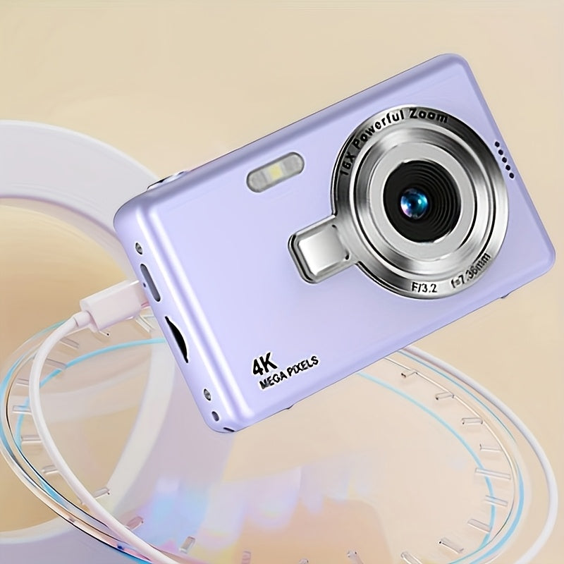High-Definition Digital Camera with Automatic Focus And Simple Operation, Capable of Taking Photos And Recording Videos. A Surprise Gift for Beginners CCD Card Machine. Choose to Include a 32G Memory Card for Direct Storage A Lootquake LLC