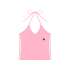 Loki & Ivy Women's Color Block Halter Crop Tank Top