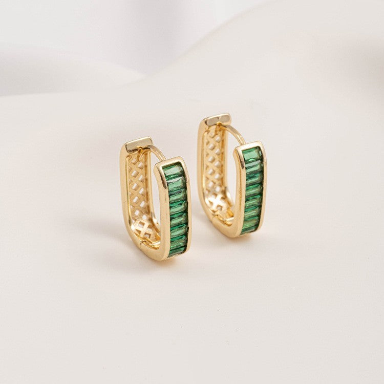 Round Earrings Heart-shaped High Sense Pi-Mart