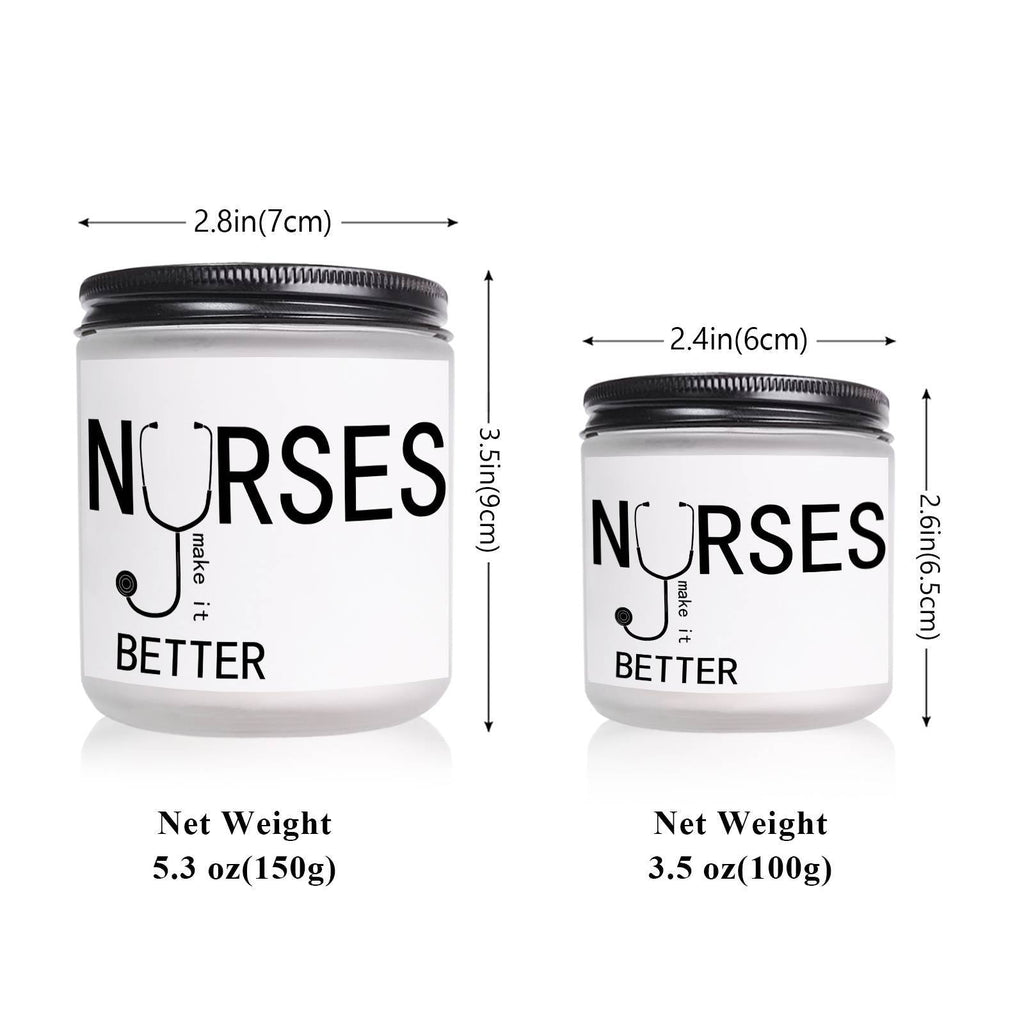 Lavender Scented Candle 5.3oz - Perfect Nursing Appreciation Gift for Men & Women, Ideal for Nurse Practitioners, Paramedics, Students - Unique Present for Birthdays, Thanksgiving, Graduation Lootquake LLC