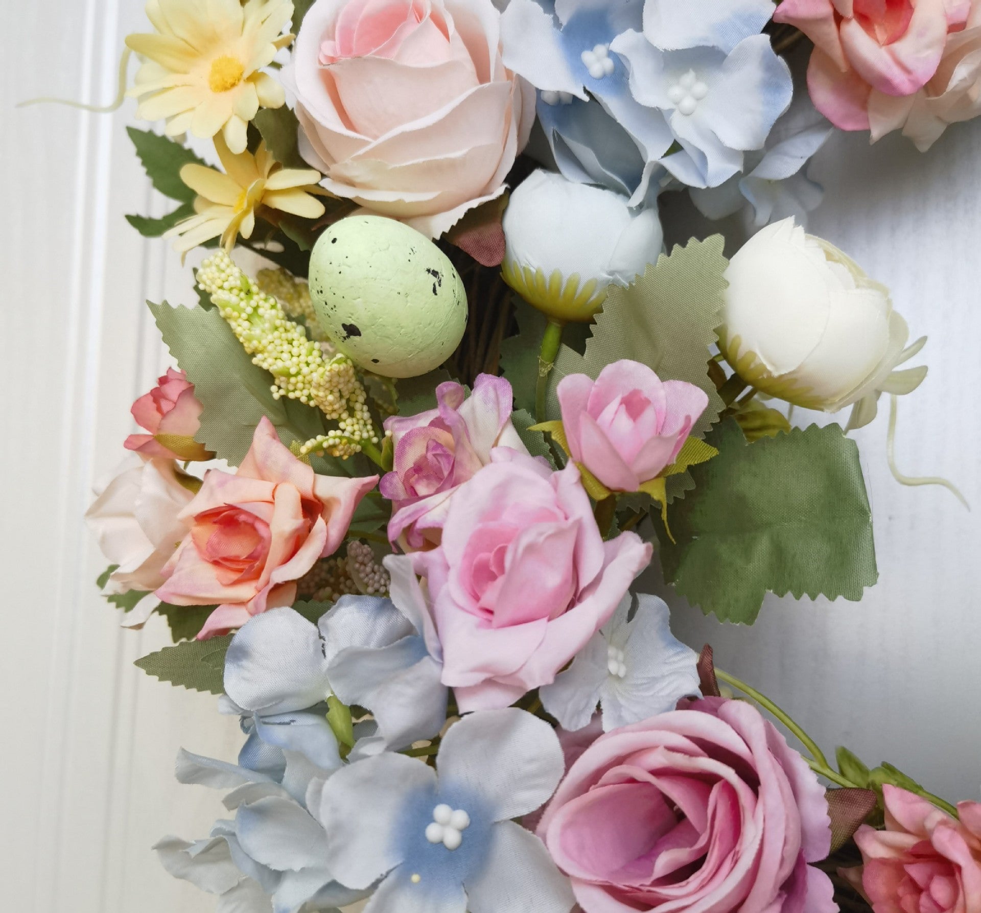 Valentine Easter Rose Tea Bag Hydrangea Wreath Pi-Mart