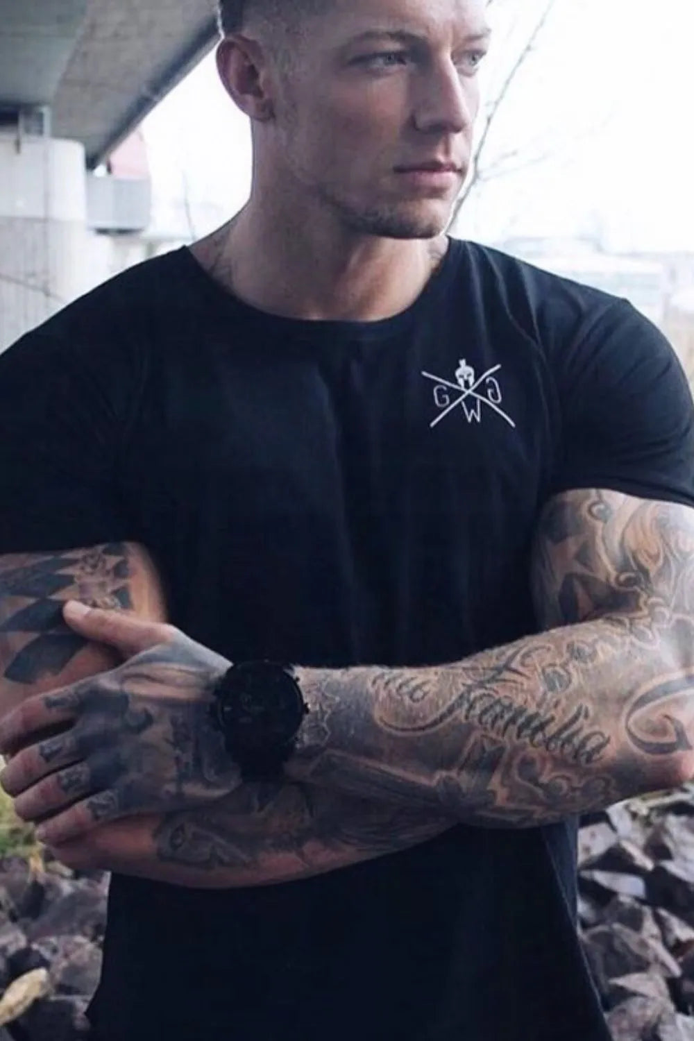 Men's Plus Size Graphic Round Neck Short Sleeve T-Shirt