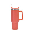 40oz Straw Coffee Insulation Cup With Handle Portable Car Stainless Steel Water Bottle LargeCapacity Travel BPA Free Thermal Mug Pi-Mart