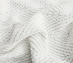 Vintage Chunky Knit Throw Blanket with Pom-pom Embellishment, Space Theme, All Seasons Polyester Cover, Knitted Casual Office Living Room Bedroom Nap Sofa Bed End Blanket 1PC Lootquake LLC