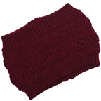 Ladies Knitted Hairband Widening Face Wash Head Cover Pi-Mart