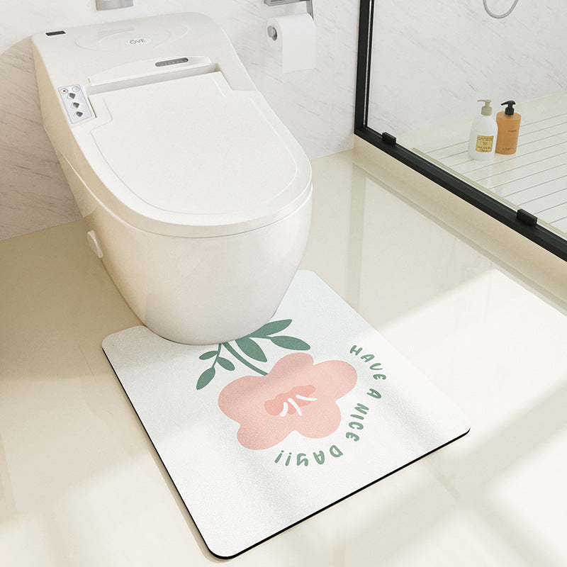 Bathroom Absorbent Non-slip Carpet Floor Mat Pi-Mart