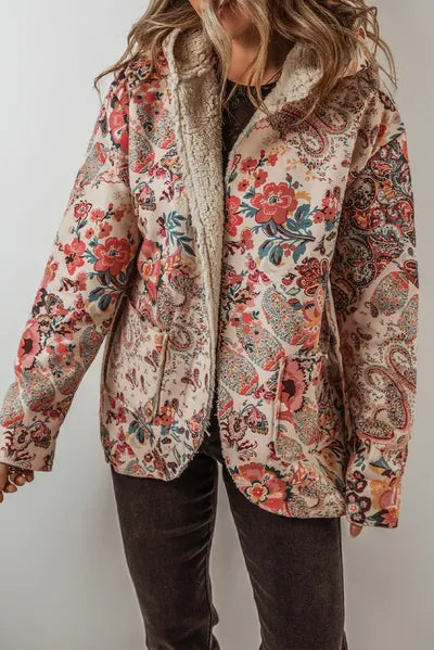 Vintage Autumn Printed Long Sleeve Hooded Jacket Lightweight & Stylish Casual Outerwear Stevvex