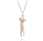 Love Hug Necklace Unisex Men Women Couple Jewelry Simple Temperament Clavicle Chain Valentines Day Lover Gift Pi-Mart