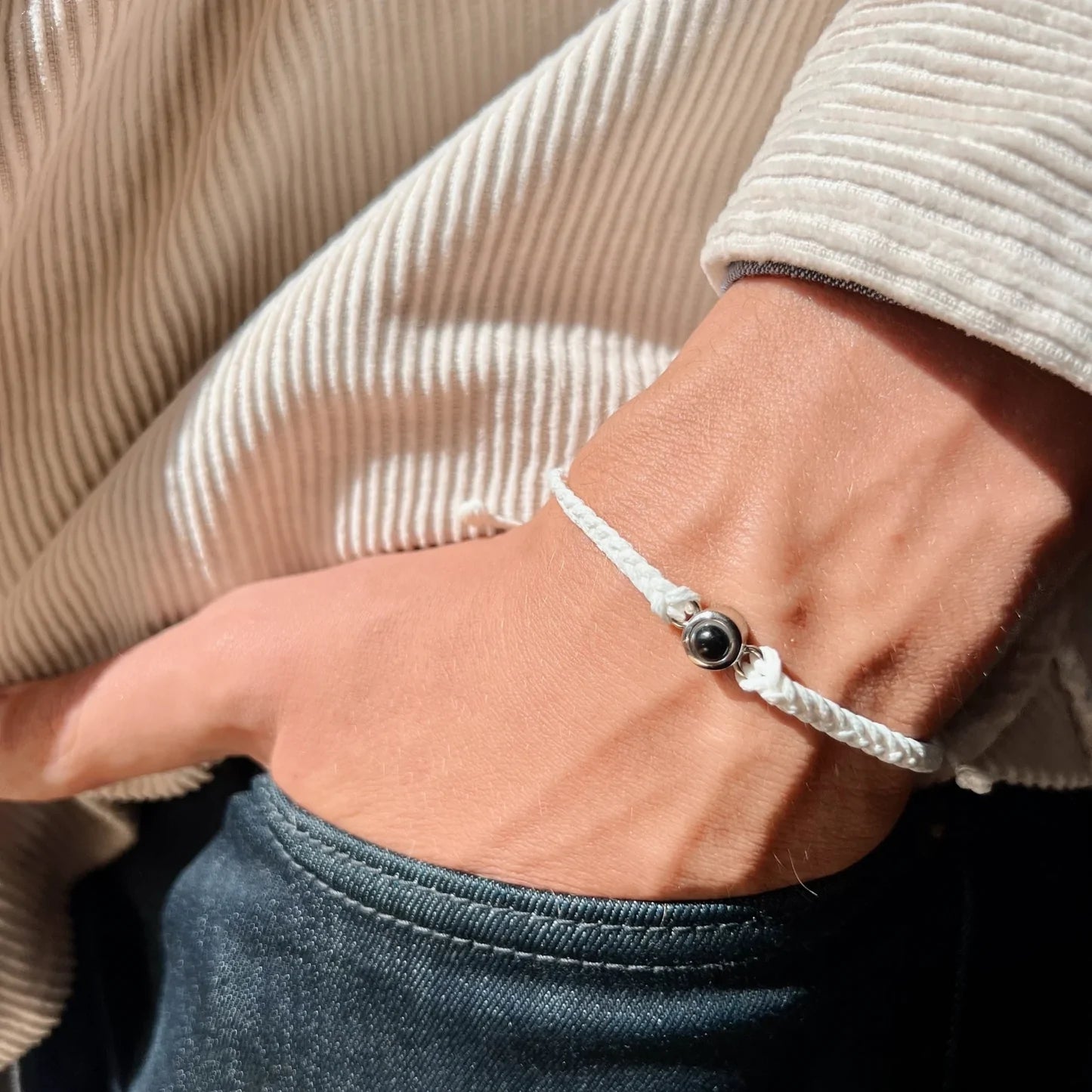 Creative Customized Color Photo Projection Bracelet Hand Woven Lovers Personality Jewelry For Men And Women Valentine's Day Gift Pi-Mart