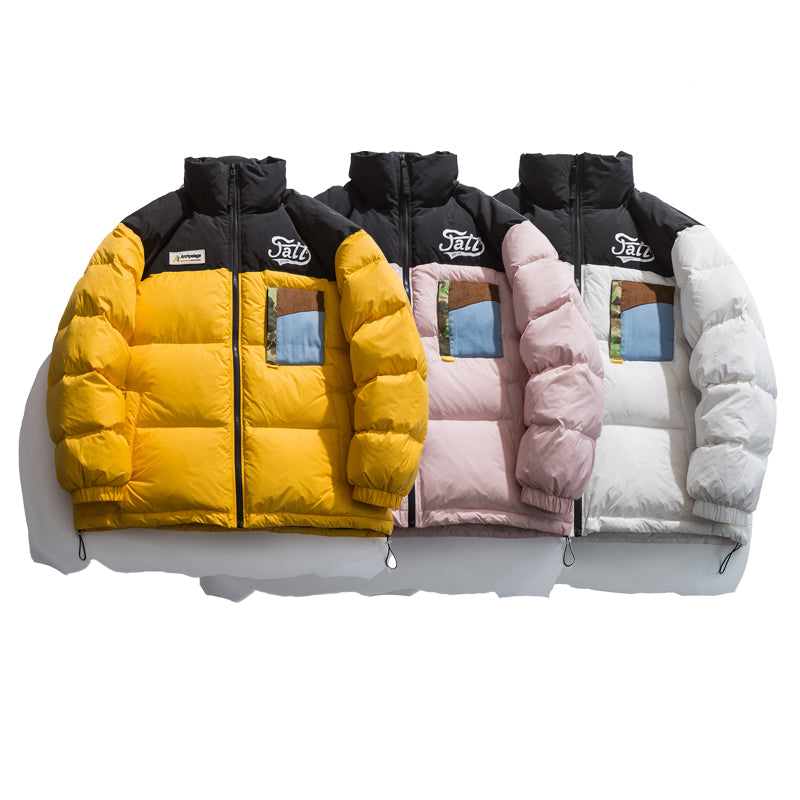 Down Jacket Men's Street Loose Couple's All-match Trendy Jacket