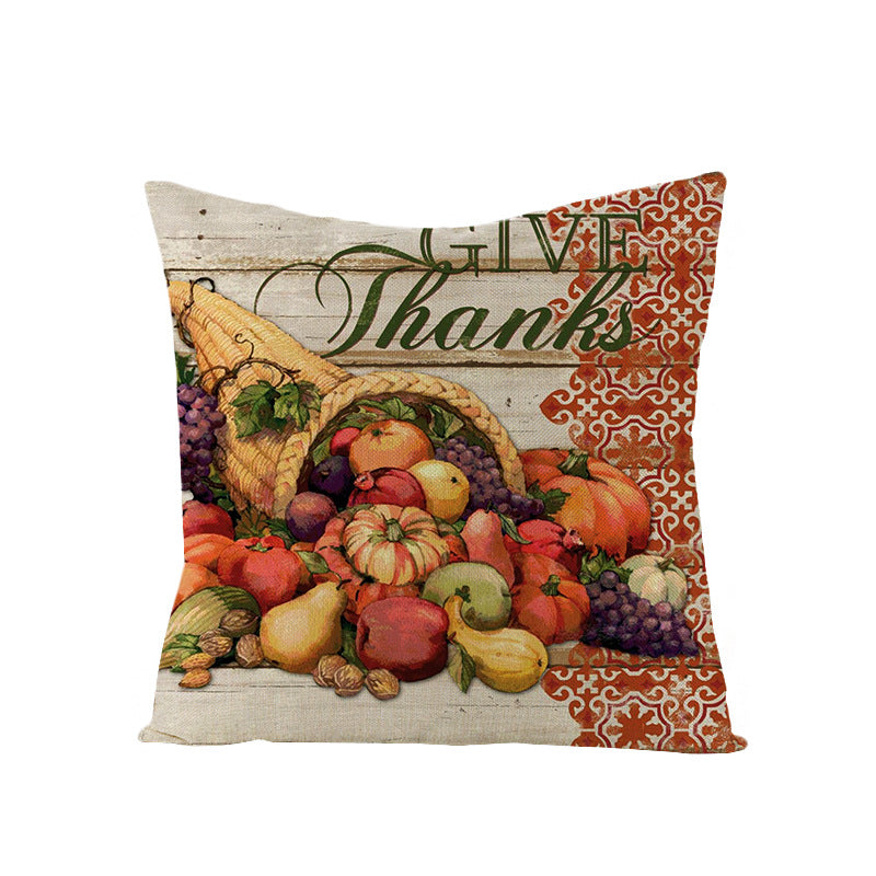 Linen Cushion  Office Sofa Cushion Cover Pi-Mart