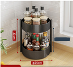 Multi Layer Rotating Spice Storage Rack For Kitchen Countertops Pi-Mart