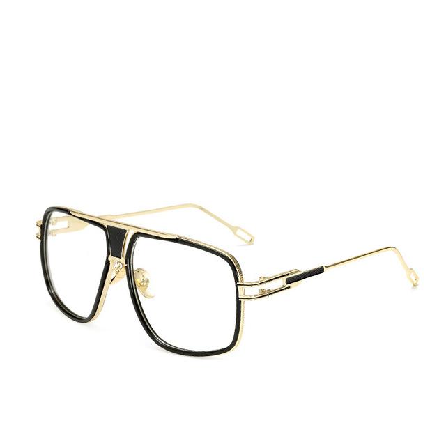 NEW Elegant Luxury Trend Driving Sunglasses  Gold Big Frame  Oversized Square For Man and  Women Sunglasses - SJB-DIAMOND ELITES