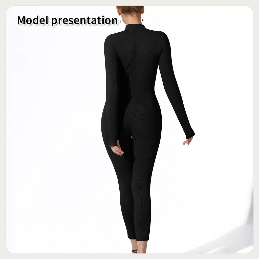 Women's Fashion Simple Solid Color Bodysuit - SJB-DIAMOND ELITES