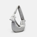 Elegant Folded Hobo Bag Ladies - Lightweight Large Capacity Shoulder Bag & Casual Cloth Crossbody Bag