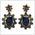 European And American Fashion Cool Vintage Sapphire Stud Earrings Lootquake LLC