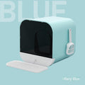 Enclosed And Splash-Proof Cat Litter Box With Drawer Design Lootquake LLC