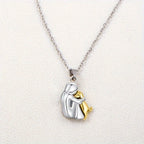 Fashion Little Girl And Dog Hug Necklace Pi-Mart