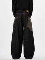 Black Jeans With Wide Legs For Men And Women Lootquake LLC