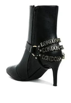 Buckle Harness Stiletto Boots - 3" Heel | Femstylo