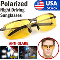 Polarized HD Night Driving Vision Glasses For Men & Women Aviator Sunglasses Pi-Mart