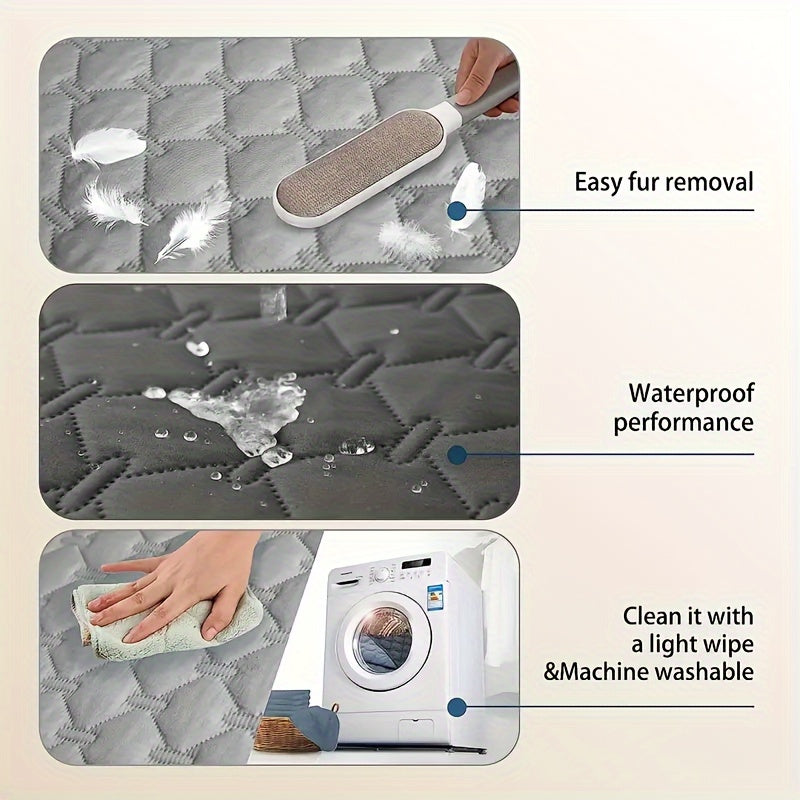 1pc Waterproof Pet Bed Cover, Waterproof Dog Bed Mattress, Urine Proof And Dog And Cat Sleeping Blanket Sofa Pad, Machine Washable