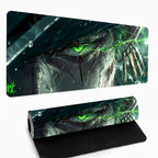 1pc Large Gaming Mouse Pad, Extra-Large Cool Graphic Design, Thick Non-Slip Washable Rubber Desk Mat, Precision Edge Locking, for Gamers and Office Use, Rectangular Shape Lootquake LLC