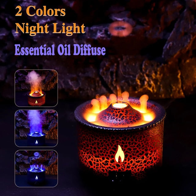 Diffuser Humidifier with Smoke Ring Night Lamp - SJB-DIAMOND ELITES