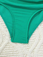 Women's Two-piece Casual Swimsuit P245 Green - SJB-DIAMOND ELITES
