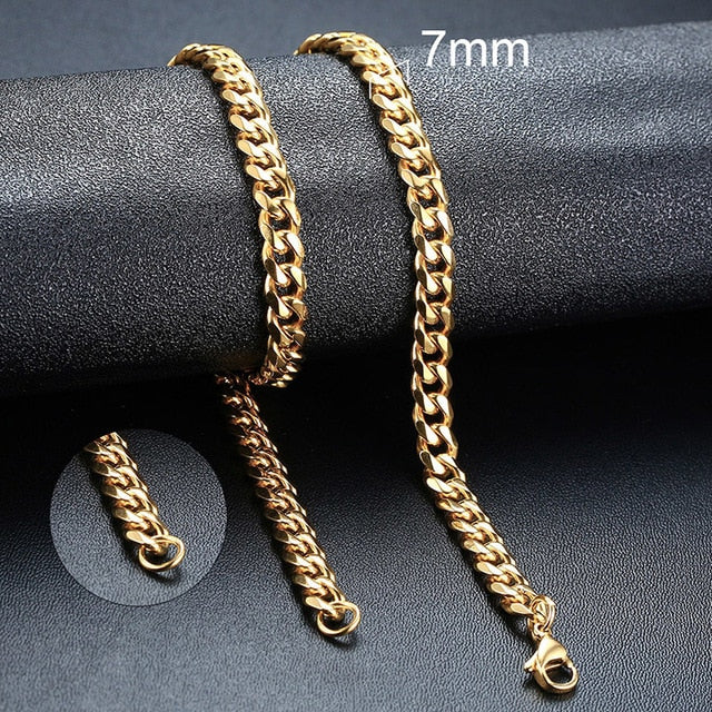 Twisted Rope Figaro Necklaces Pi-Mart