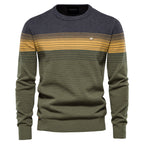 Spliced Cotton Men's Sweater Pi-Mart