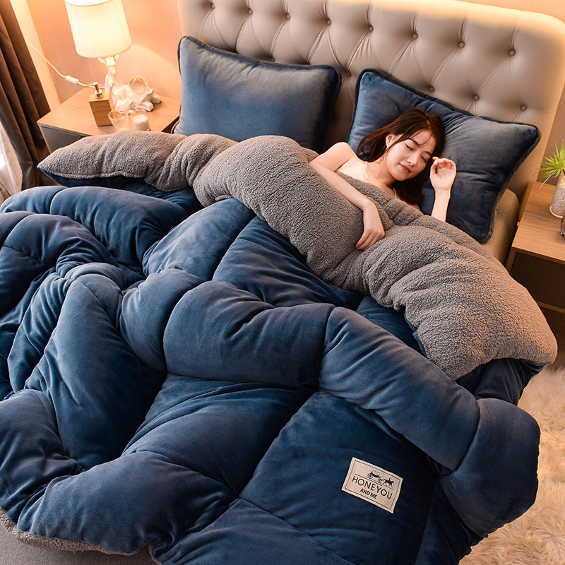 Milk Double-sided Velvet Lamb Winter Quilt Pi-Mart