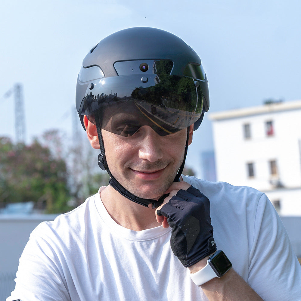 Riding Helmet Camera With Bluetooth Turn Taillight Flashing Lootquake LLC