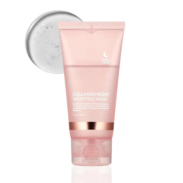 Face Night Mask Collagen Wrapping Mask Natural Ingredients Firming Elasticity & Hydration Anti-wrinkle For Skin Care Lootquake LLC