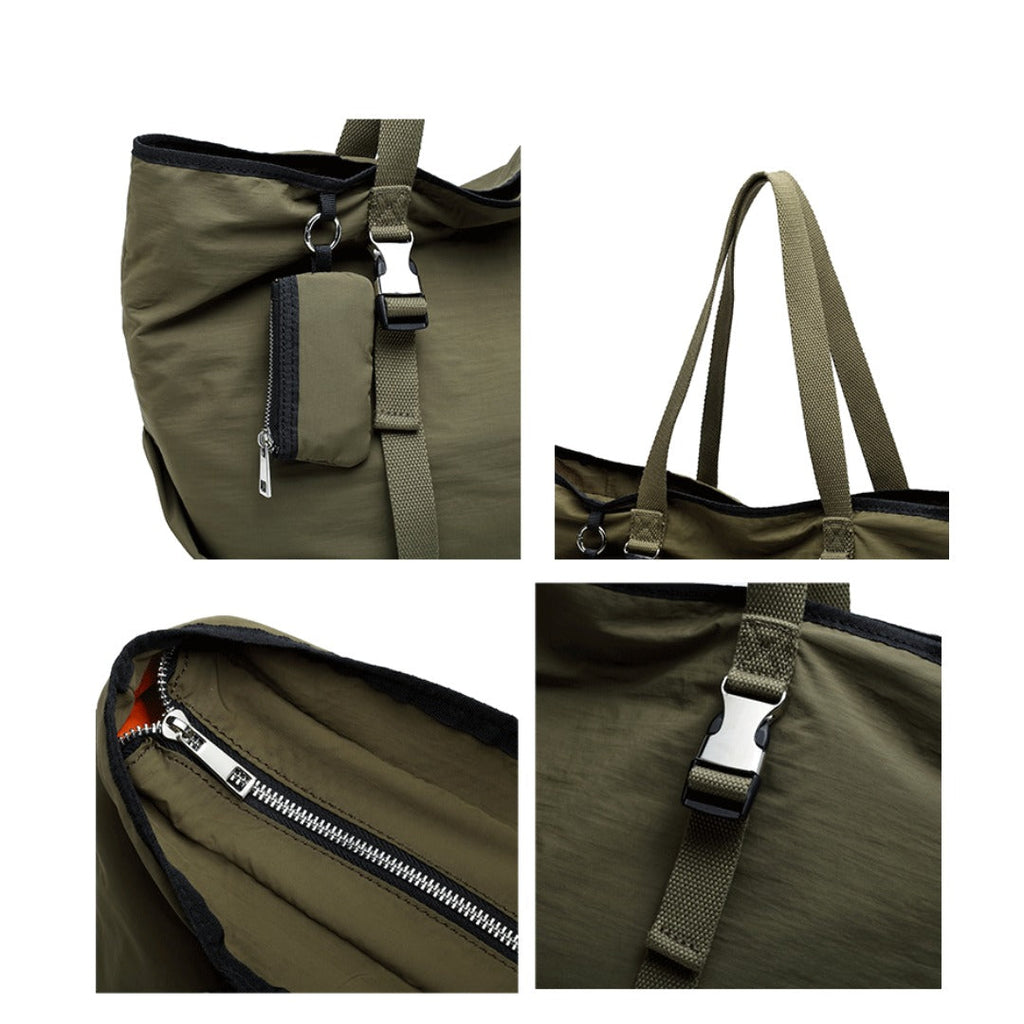 Large capacity tote bag women, shoulder bag fashion, stylish casual shoulder bag, student handbag, Canvas tote bag oversized with small pouch - SJB-DIAMOND ELITES