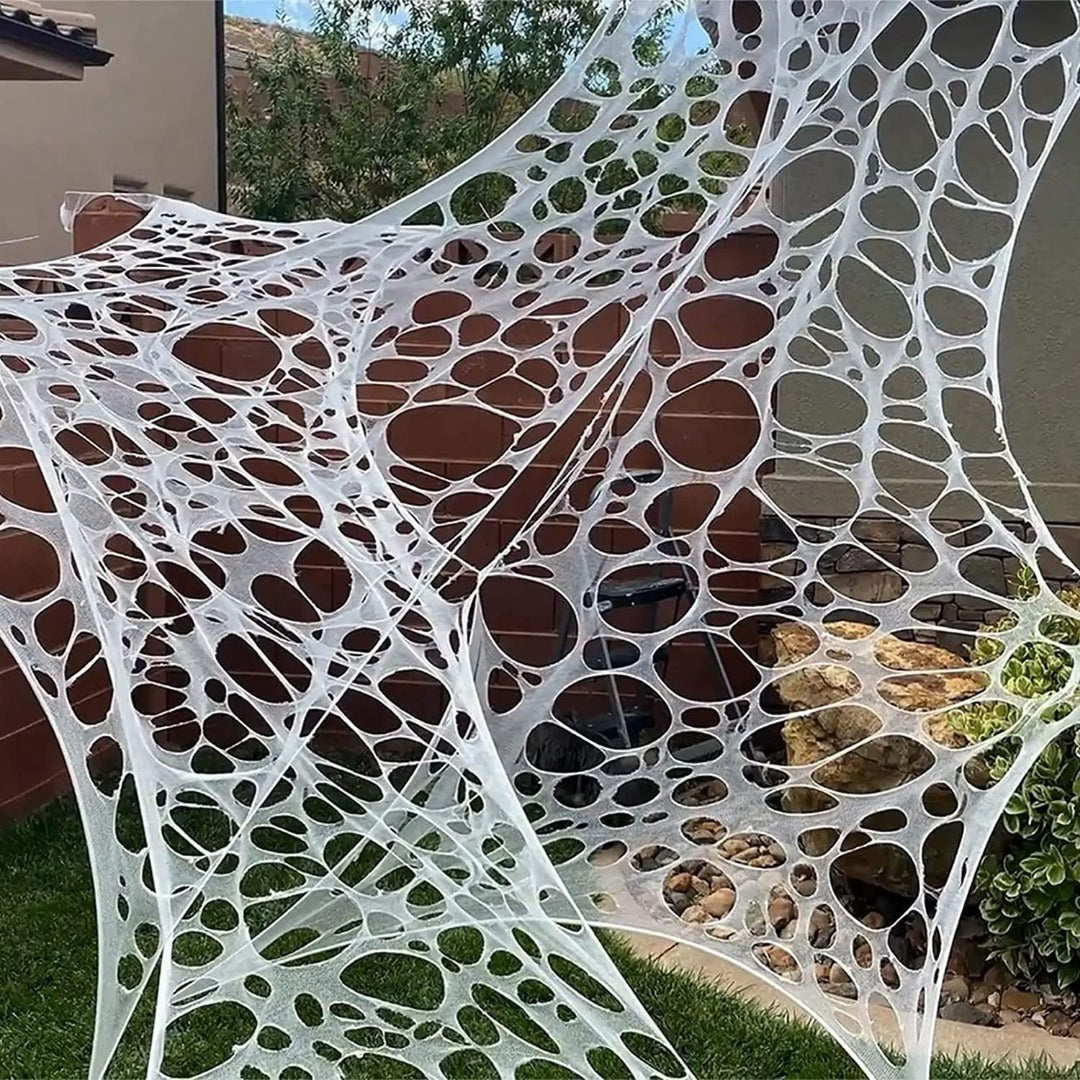 Halloween Spider Webs Decorations with Fake Spiders, Super Stretchy Cobwebs for Halloween decor Indoor and Outdoor - SJB-DIAMOND ELITES