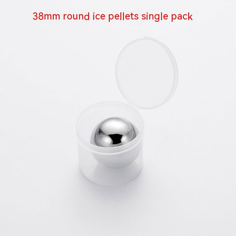 Stainless Steel Round Whisky Stone Suit Ice Hockey Wine Supplies Pi-Mart
