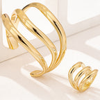 Personalized Retro Women's Ring Bracelet Ornament Suit Pi-Mart