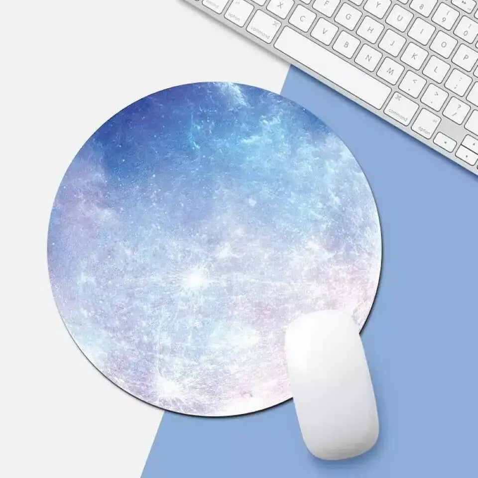 Space Round Mouse Pad PC Gaming Non Slip Mice Mat For Laptop Notebook Computer Gaming Mouse Pad - SJB-DIAMOND ELITES