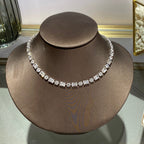 Moissanite Single Row Full Of Diamond Collarbone Chain Women Pi-Mart