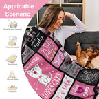 1pc Cat Throw Blanket, Funny Cat Gifts For Cat Lovers, Cat Memorial Gifts, Cat Lover Gifts For Women Girls, Cat Themed Blanket Gifts, Cat Woman Gifts Flannel Blanket, For Bed Sofa Couch Office Camping Travel